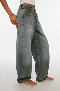 The ultimate pair of boyfriend jeans from BDG and only at Urban Outfitters. BDG Logan buckle baggy boyfriend jeans in a wardrobe-essential mid rise. Boyfriend fit buckle jeans with a baggy wide leg and buckle detail at the back for a cinchable waistband. Finished with light distressing at the hem for an effortlessly lived-in look. Features BDG Logan buckle baggy boyfriend jeans BDG baggy jeans with a cinchable waistband and stitched detailing at the knees Mid rise waist Rigid BDG denim Baggy leg