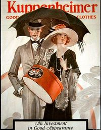 Kuppenheimer  'An investment in good appearence' Illustrated by  JC Leyendecker