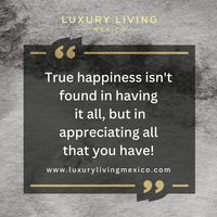 Often, we seek happiness😁 in the pursuit of the next best thing🤑. However, there are moments when we must pause, 💥 ️take a step back, ✨️and appreciate the journey, 🙏 embracing all that we have accomplished along the way. �😇 #Happiness #Gratitude #Accomplishments #EmbracetheJourney #LuxuryLivingMexico