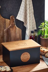 Buy Black Bronx Bread Bin and Bread Board from the Next UK online shop