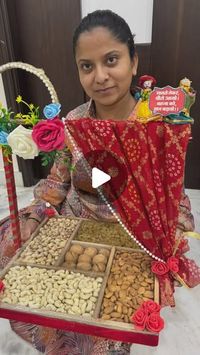 Saloni Rahul Ranka on Instagram: "Dryfruit platter 

#dryfruits #hamperbox #gift #giftideas #gifts #gifting #wedding #weddingdress #love #instragram #trend #trendingreels #trend #season #haldi #mehndi #shadi #reels #trendingreels #trending #bride #december"