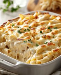 Chicken Alfredo Casserole Recipe - sandyrecipes.com