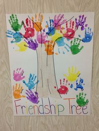 Preschool Handprint Friendship Tree