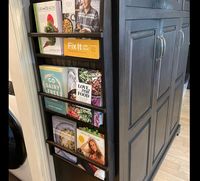 Side Cabinet Plate Rack, Cutting Board Display Rack, Plate and Platter Display, Cookbook Holder and Bookshelf - Etsy