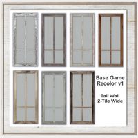 Windows: Rustic Tall Window Recolors from Simthing New • Sims 4 Downloads