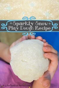 A Little Pinch of Perfect: Sparkly Snow Play Dough Recipe + Free Build a Snowman Olaf Printable