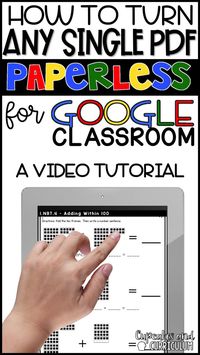 Google Classroom Teachers - If you've been searching for a way to DIGITALLY assign students a quick assessment of a math skill to drive instruction, this video tutorial is for you! via @cupcakestpt