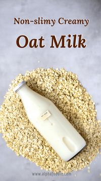 How to make homemade oat milk with just a two ingredient base, that can be flavoured as a delicious dairy-free alternative! And, most importantly, how to make oat milk that isn't slimy!