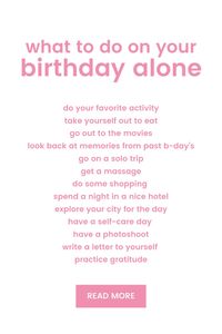 Looking for activities to indulge in on your birthday alone? You’re in the right spot! Sometimes you just want to spend your special day alone, and that’s totally fine (and even encouraged). If you’re having trouble thinking about what you want to do, this post will give you 19 great ideas. Read to learn about what to do on your birthday alone, things to do for your birthday, what to do on your birthday, what to do on your bday, solo birthday ideas, things to do for your birthday ideas, things to do for your birthday alone, and so much more.