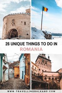 26 Unique Things to do in #Romania, from fairy-tale castles to cobbled streets and incredible architecture! #travellingbalkans #thebalkans #traveleurope