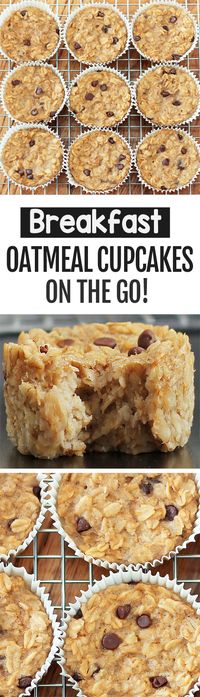 Breakfast Oatmeal Cupcakes On The Go