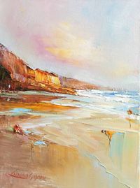 Artist Creates Expressive Seascape Paintings Of Australian Beaches