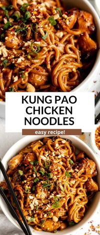 Kung Pao Chicken Noodles