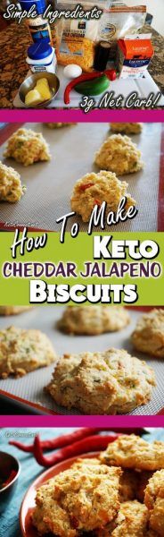 Keto Cheddar Jalapeno Biscuits | 3g Net Carbs - KetoConnect