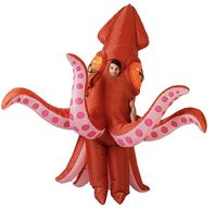 Inflatable Giant Squid Costume With Articulating Arms