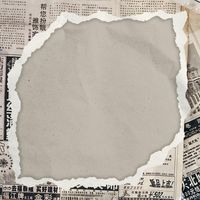 Ripped old newspaper on brown background | Premium Psd #Freepik #psd #scrap-paper #paper-rip #paper-edge #ripped-paper