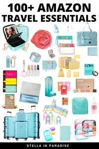 Looking for must have travel accessories? These forty travel essentials from Amazon are affordable must haves for your next trip! 100+ travel must have options!