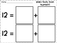 Partners of Teen Numbers by Sendy Dumerlus | TPT