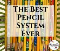 Here is a pencil management system for any grade level classroom that is super easy for the teacher and students to maintain throughout the school year!