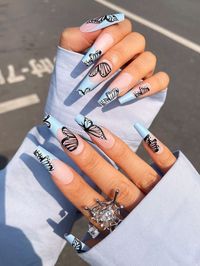 Embrace your inner free spirit with these enchanting butterfly nail designs. From delicate wing patterns to vibrant colors, these nail art ideas will add a whimsical and feminine flair to your manicure. Let your nails take flight with these butterfly-inspired designs! #ButterflyNailArt #NailDesigns #WhimsicalManicure #NailArtInspiration