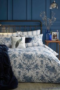 Buy Laura Ashley Midnight Blue Tuileries Duvet Cover and Pillowcase Set from the Next UK online shop