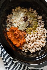 Turkey Pumpkin White Bean Chili (Slow Cooker or Instant Pot) | Skinnytaste