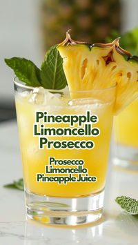 Mixing up Pineapple Limoncello Prosecco is one of my favorites during warm weather. It’s a light, refreshing drink that blends the crisp bubbles of Prosecco with the smooth taste of Limoncello and the tropical sweetness of pineapple juice. Serving it chilled brings out a nice balance of citrus and sweet flavors that’s perfect for any social gathering. #pineapplelimoncelloprosecco