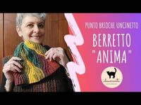 🌈 BERRETTO A PUNTO BRIOCHE "ANIMA" 🌈- righe accorciate a uncinetto - YouTube