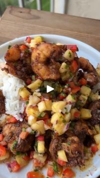 291K views · 12K reactions | Chile Lime Shrimp with Pineapple Salsa… | Chile Lime Shrimp with Pineapple Salsa… super easy, healthy, and full of flavour. They also cook in no time at all! We had them over a bed of steamed... | By Primalgourmet | Facebook