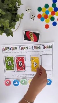 UNO card Math Centers for Grade 3 and 4 | Place Value Games | TpT