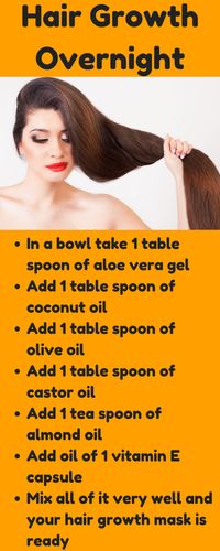 Grow Hair Overnight, 1 Inch In 1 Day !! #haircare #hair #hairgrowth #haircare #longhair #diyhaircare #diyremedies #diyhair