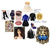 "2nd Day Of School At AH" by celena13monsters on Polyvore featuring LE3NO, WithChic, J.TOMSON, Falke, Journee Collection, Lime Crime, Concrete Minerals, DKNY, ASAP and Gucci