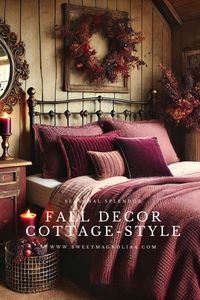 Discover the warmth of fall with over 300 decor ideas tailored for cottage-style homes. This guide features rich autumnal colors and rustic accents to transform your space into a cozy haven.  #interiordesign #falldecor