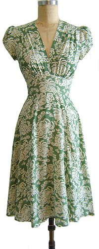 green floral cap sleeve dress