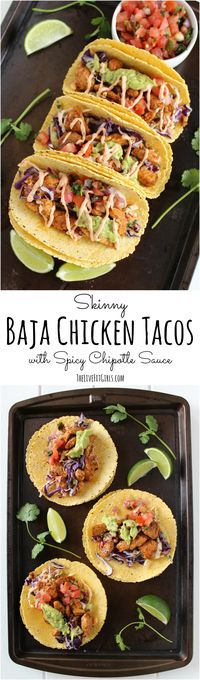 These are the BEST skinny chicken tacos you will ever have, and they are completely HEALTHY!