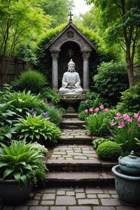 Create a serene, spiritual sanctuary in your backyard with these 20 breathtaking garden ideas. From tranquil water features to lush greenery, find inspiration to transform your outdoor space into a haven of peace and tranquility. Get started on your backyard oasis today!