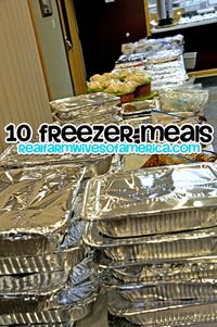 10 Freezer Meal Recipes. Perfect for a busy fall!