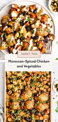 Healthy & Easy Sheet Pan Moroccan Chicken | Ambitious Kitchen