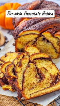 Easy recipe for soft and fluffy Pumpkin Chocolate Babka bread!   Watch my video tutorial and get the printable recipe, all on my website here (copy and paste link into your browser):  https://tatyanaseverydayfood.com/pumpkin-chocolate-babka/