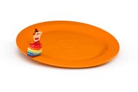 Nora Fleming and Fiesta® Dinnerware partner for a limited edition serving piece featuring an exclusive Fiesta® 14.75” Round Platter in the new 2020 color Butterscotch with a signature Nora Fleming mini of the iconic Fiesta® Dancing Lady | Gift Shop Magazine