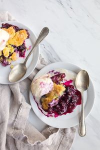 Blueberry Cobbler Recipe | Easy Cobbler for Two - Dessert for Two