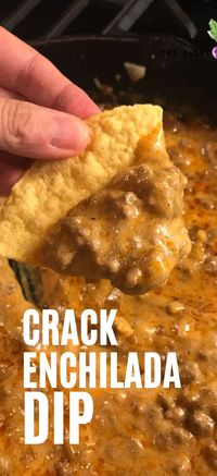 Enchilada Crack Dip recipe, wow, reader favorite its so addictive! #dip #mexicandip