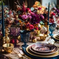 Dishfunctional Designs: An Eclectic & Bohemian Thanksgiving Table