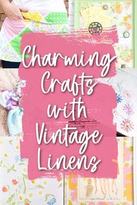 Vintage fabric and linens, such as bed sheets, tablecloths, tea towels, and handkerchiefs, are full of upcycling potential. And if you find these at thrift stores, then you get a LOT of material for very little cost. Here are some wonderful craft ideas for vintage linens.