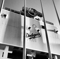 LA | Dodger's Stadium | Dodgers | Black and white photography