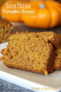 Sour Cream Pumpkin Bread