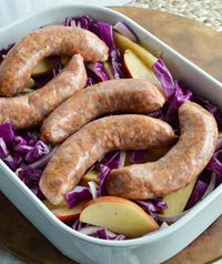 This Baked Sausage with Apples and Cabbage is a nutritious, hearty and delicious dinner recipe. A one pot meal that is beyond easy to make!