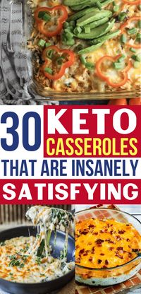 These keto casseroles make such an easy dinner on my ketogenic diet! Now I have the BEST low carb casserole recipes to help me eat healthy!! #keto #ketodiet #lowcarb #lowcarbdiet #casserole #casserolerecipes #healthyrecipes