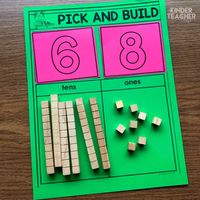 Place Value Math Centers - A Kinderteacher Life