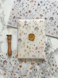 Lavender florals cover these Vellum Wraps for your wedding invitations. They have the prettiest shards of pink, purple, yellow, and green. perfect for spring, summer and fall weddings!